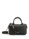 Max Mara Hold All S Square Bauletto Calf Leather Handbag Handbags Black