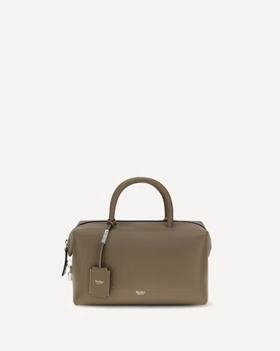 Max Mara Holdall Leather Handbag In Brown