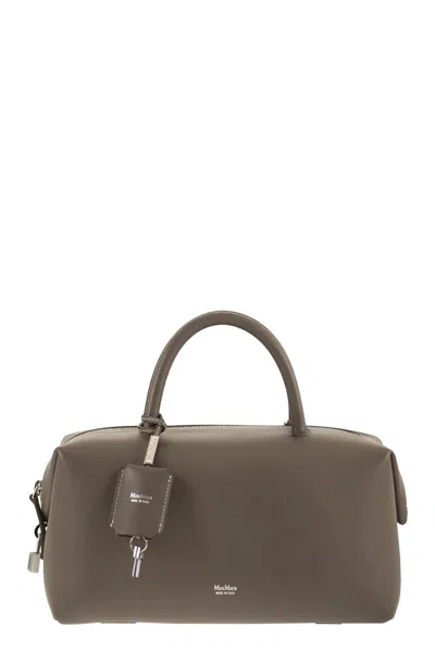 MAX MARA MAX MARA HOLDALLM - MEDIUM SATCHEL IN NATURAL LEATHER