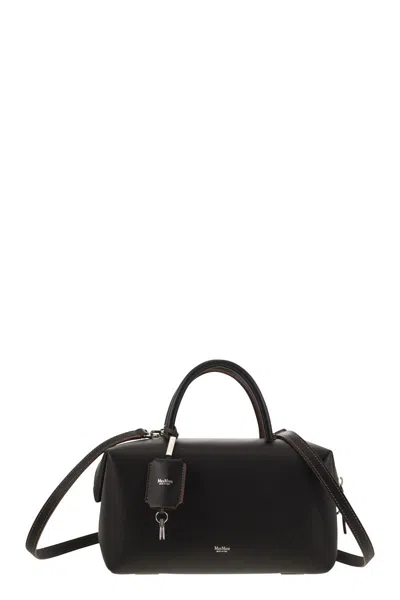 Max Mara Holdallm - Medium Satchel In Natural Leather In Black