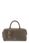 Max Mara Holdallm - Medium Satchel In Natural Leather In Gray