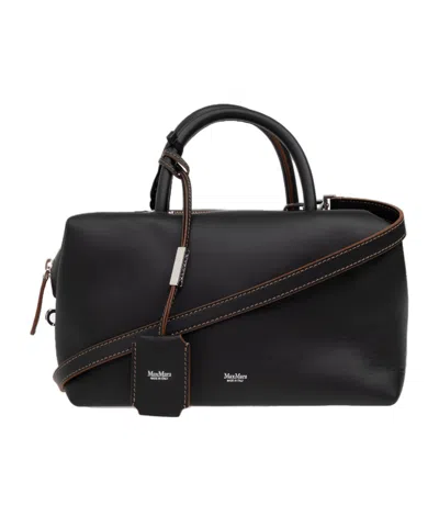 MAX MARA MAX MARA LOGO PRINTED TOP HANDLE BAG