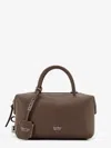 Max Mara Holdalls Leather Handbag In Brown