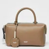 Max Mara Holdalls Small Shiny Leather Satchel Bag