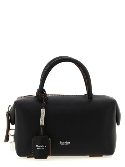 Max Mara Holdalls Small Top Case In Black
