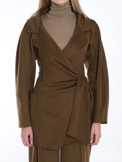 Max Mara Holly Jacket In Brown