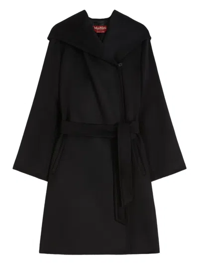 MAX MARA HOODED BELTED COAT