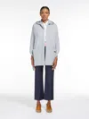 Max Mara Hooded Cashmere Shawl In Dark Grey
