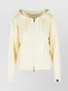 Max Mara Hooded Cashmere Yarn Cardigan Drawstring In Animal Print