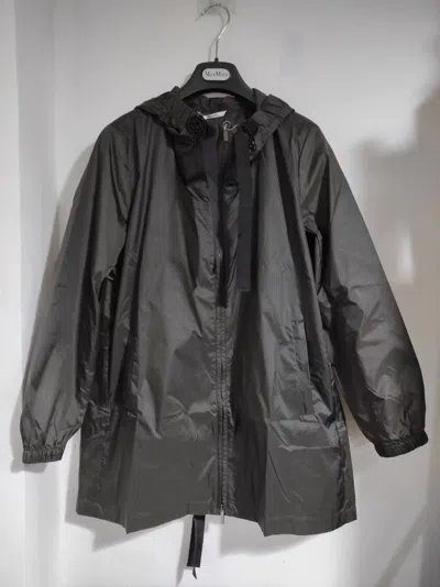 Max Mara Hooded Casual Jacket In Black