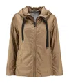 Max Mara Hooded Casual Jacket In Brown