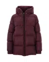 Max Mara Hooded Channel-quilted Down Jacket In Multi