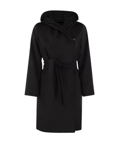 MAX MARA MAX MARA STUDIO BELTED HOODED COAT