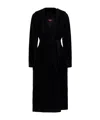 Max Mara Hooded Coat In Black