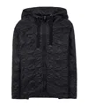 Max Mara Hooded Cotton Suit In Black