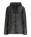 Shop Max Mara The Cube Drawstring Zip-up Jacket In Black
