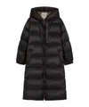 Max Mara Midi Down Jacket In Water-repellent Technical Fabric In Black