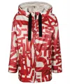 Max Mara Hooded Down Jacket In Multi