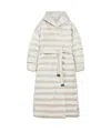 Max Mara Hooded Down Jacket In White