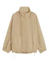 Max Mara Hooded Drawstring Jacket In Nude