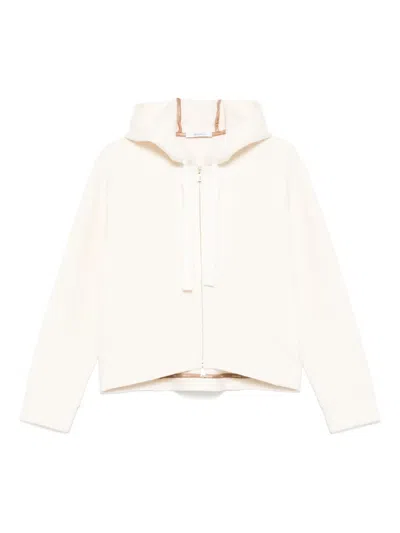 Max Mara Hooded Jacket In 白色