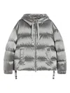Max Mara Down Jacket In Water-repellent Technical Satin In Multi