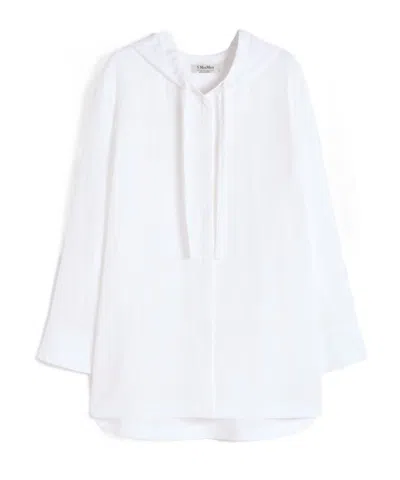 Max Mara Hooded Jacket In White