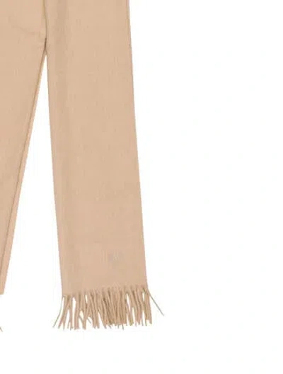 Pre-owned Max Mara Hooded Knit Shawl Cashmere Scarf In Neutral