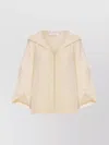 Max Mara Hooded Knitwear Relaxed Silhouette In Neutral