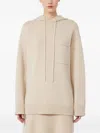 Max Mara Liana Knitted Wool Blend Sweater In Neutral