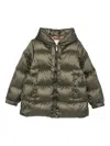 Max Mara The Cube Seia Hooded Down Jacket In Green