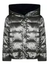 Max Mara Nico Waterproof Twill Down Jacket In Black