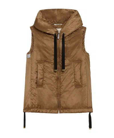 Max Mara Hooded Sleeveless Cotton Vest