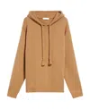 Max Mara Ananas Crystal Logo Hoodie In Brown