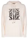 Max Mara Knitwear Hood Graphic Print In Neutral