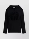 Max Mara Hooded Sweater Made From Virgin Wool In Black