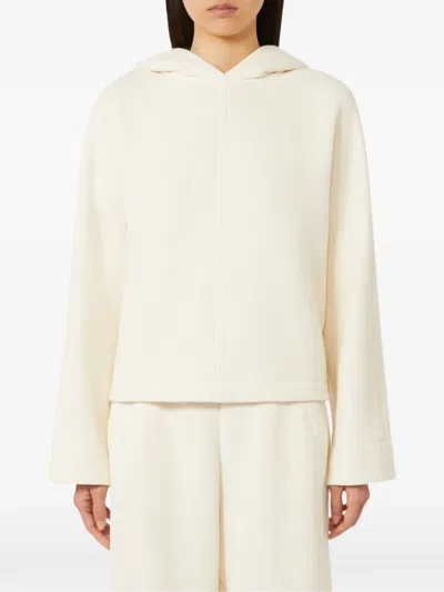 Max Mara Hooded Sweater In Neutral