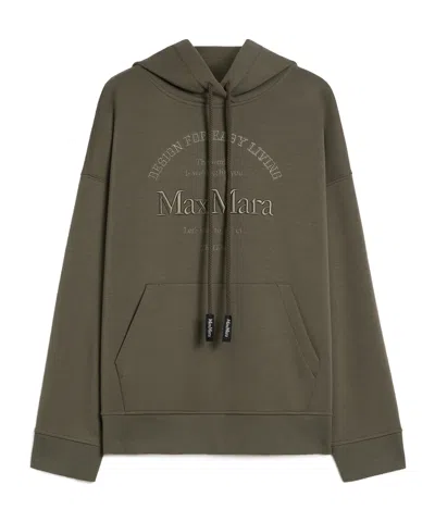 MAX MARA 'S MAX MARA ANDREA LOGO EMBROIDERED DRAWSTRING HOODIE