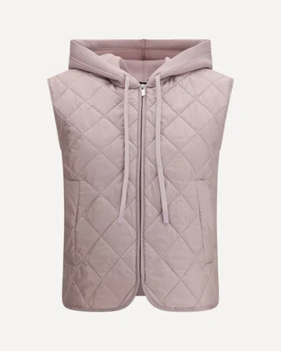 Max Mara Hooded Vest In Pink