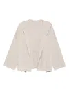 Max Mara Hooded Wool Jacket In Neutral