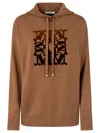 Max Mara Hoodie Sweater In Brown