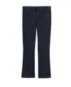 Max Mara Horn Denim Trousers In Black