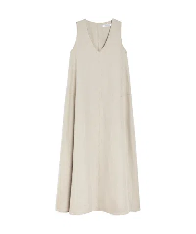 MAX MARA FLARED LINEN DRESS