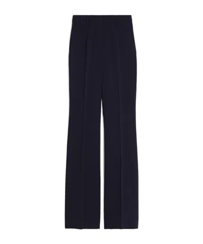 Max Mara Horn Shaped Casual Pants In Black