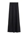 Max Mara Ruffled Skirt In Black