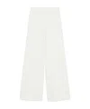Max Mara Horn Technology Knitted Pants In White