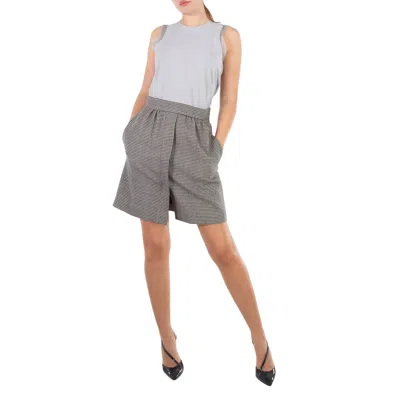 Max Mara Houndstooth Wool Toano Mini Skirt