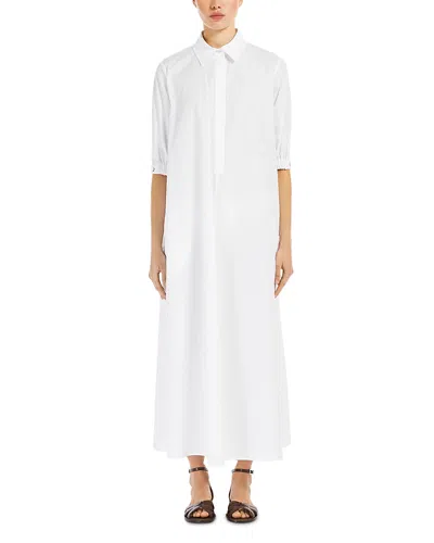 Max Mara Hoyo Dress In Optical White