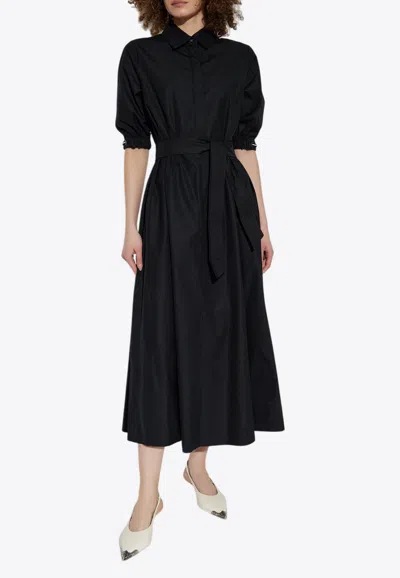Max Mara Hoyo Midi Shirt Dress In Black
