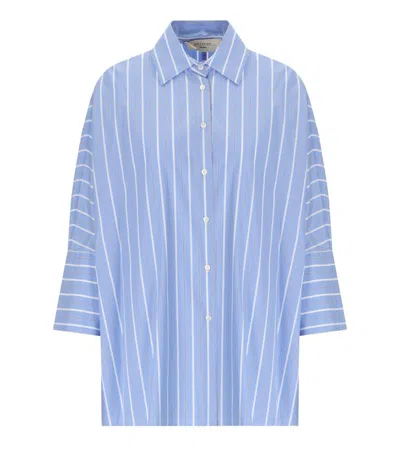 MAX MARA HUDSON LIGHT BLUE STRIPED SHIRT